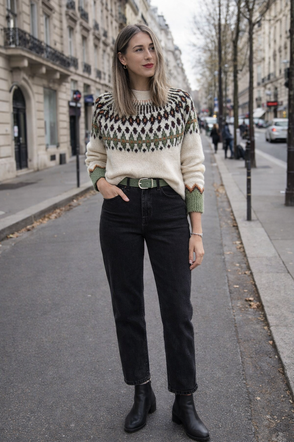 Pull Elodie - motifs graphiques