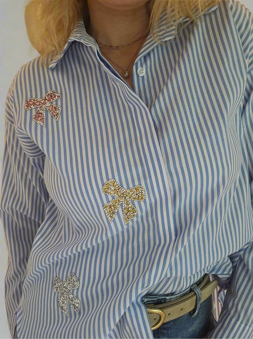 Chemise Mademoiselle - noeuds bijoux