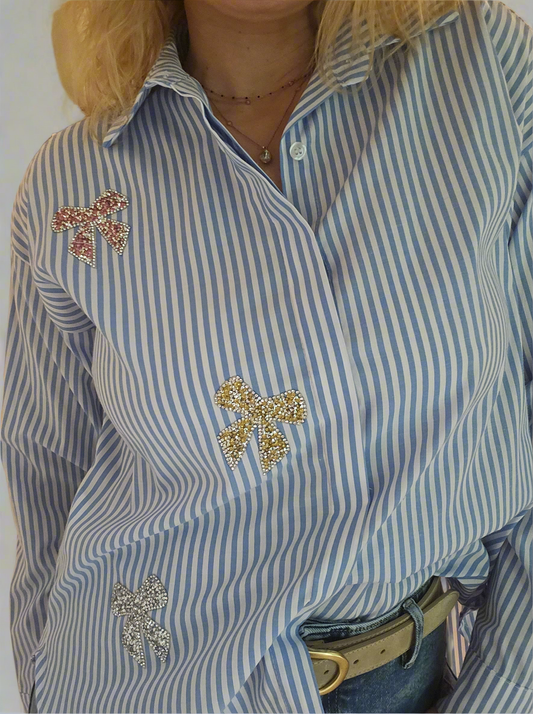 Chemise Mademoiselle - noeuds bijoux