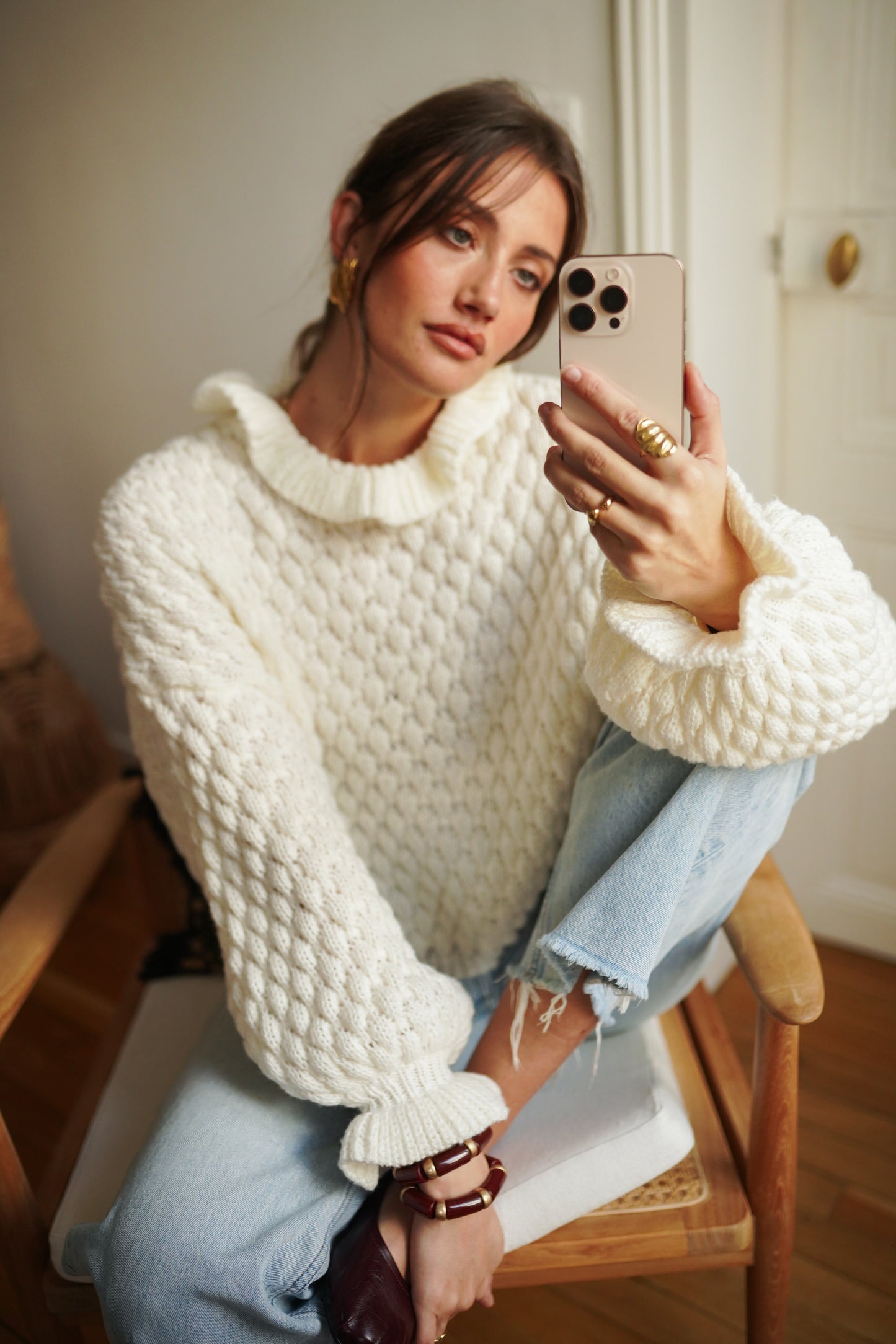 Pull Joséphine – Maille Écrue