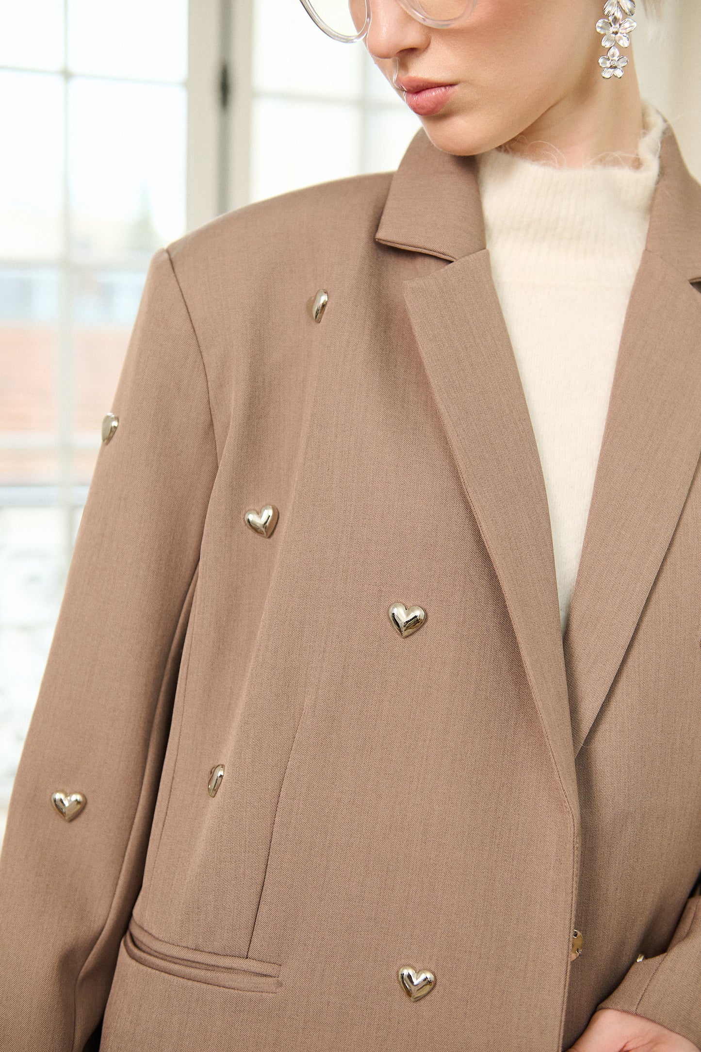 Blazer Agathe - détail coeur