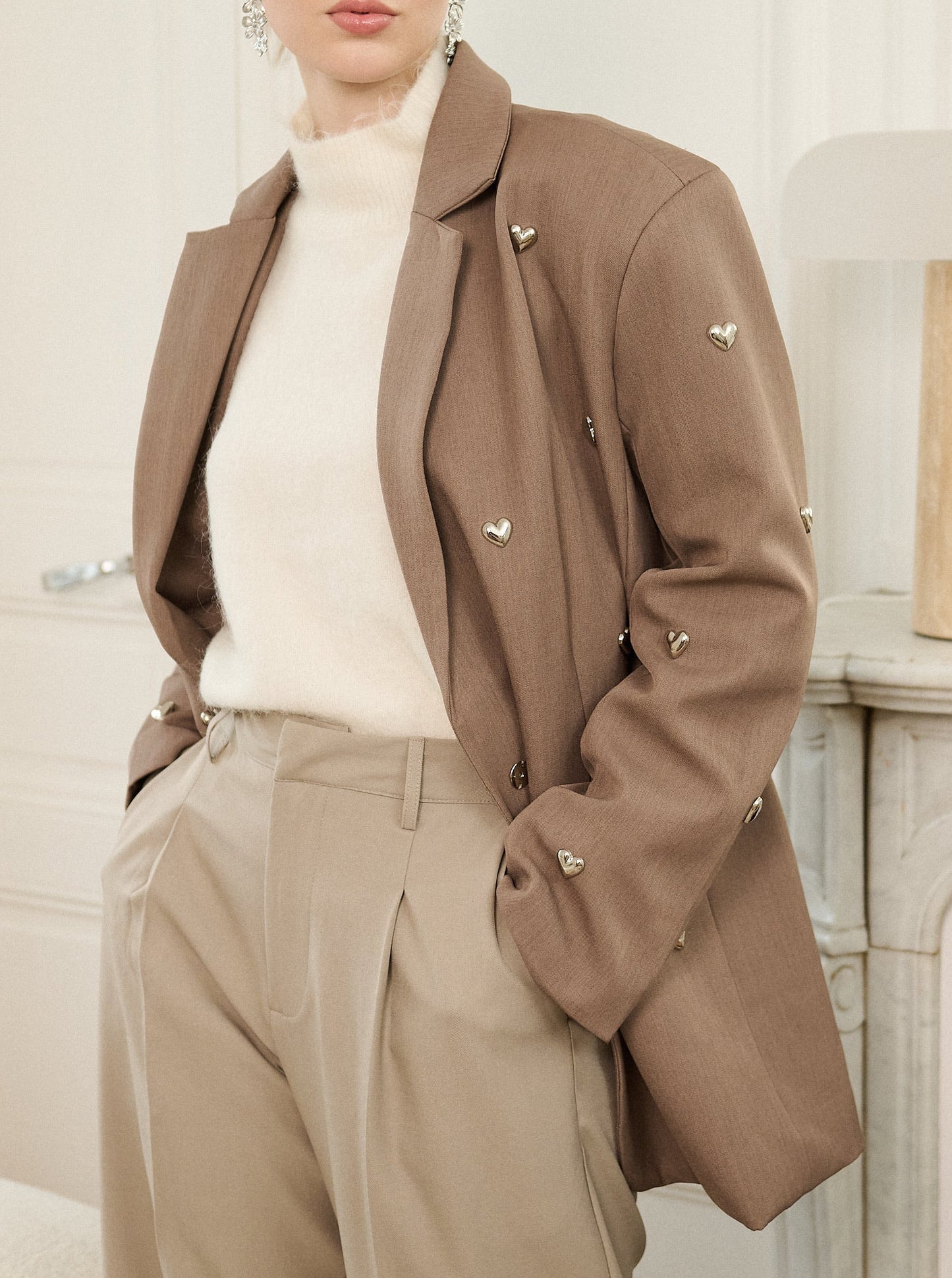 Blazer Agathe - détail coeur