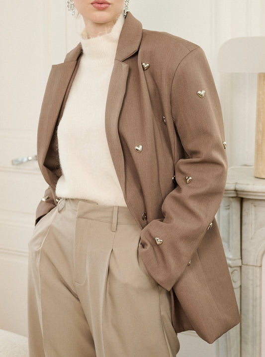 Blazer Agathe - détail coeur