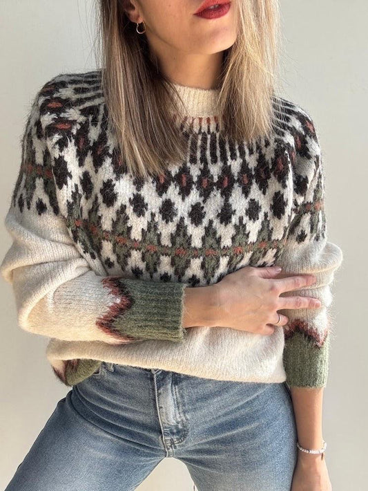 Pull Elodie - motifs graphiques